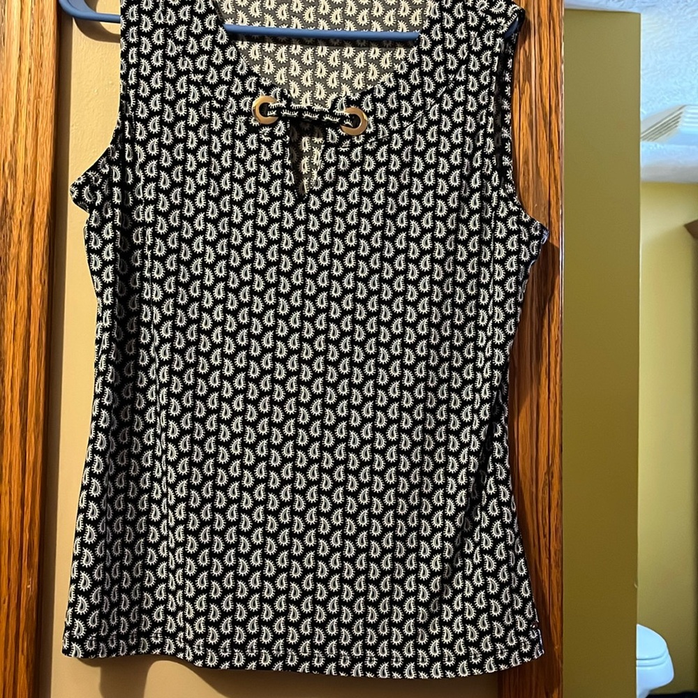 Tommy Hilfiger sleeveless blouse.